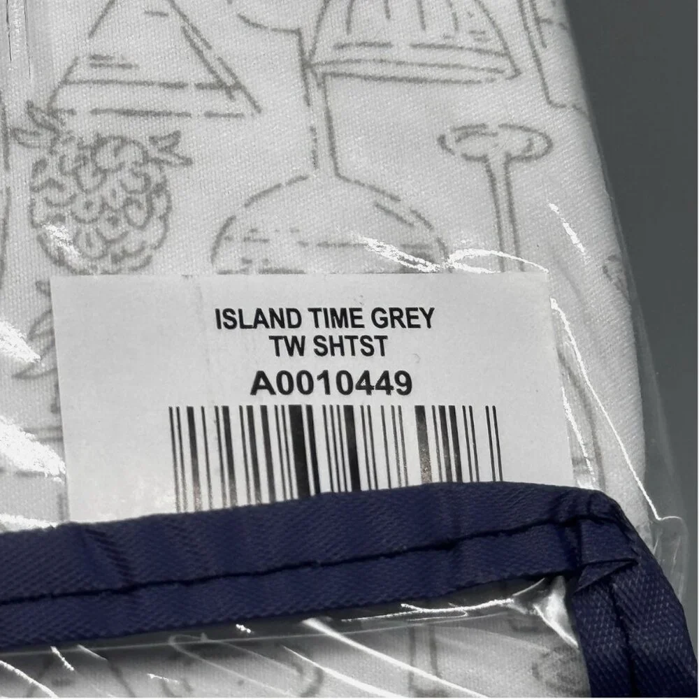NEW 4pc Tommy Bahama Tropical Cocktail Drinks TWIN Cooling Sheet Set Island Time